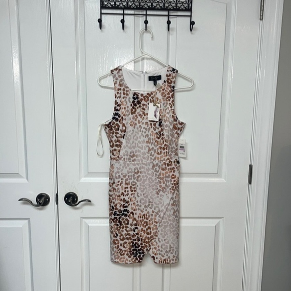JESSICA SIMPON LEOPARD PRINT DRESS. - Picture 2 of 9